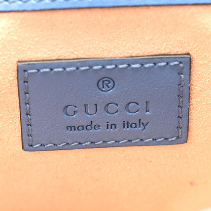 Gucci Calfskin Matelasse Aria Super Mini GG Marmont Shoulder Bag Clear Blue 6 of 11
