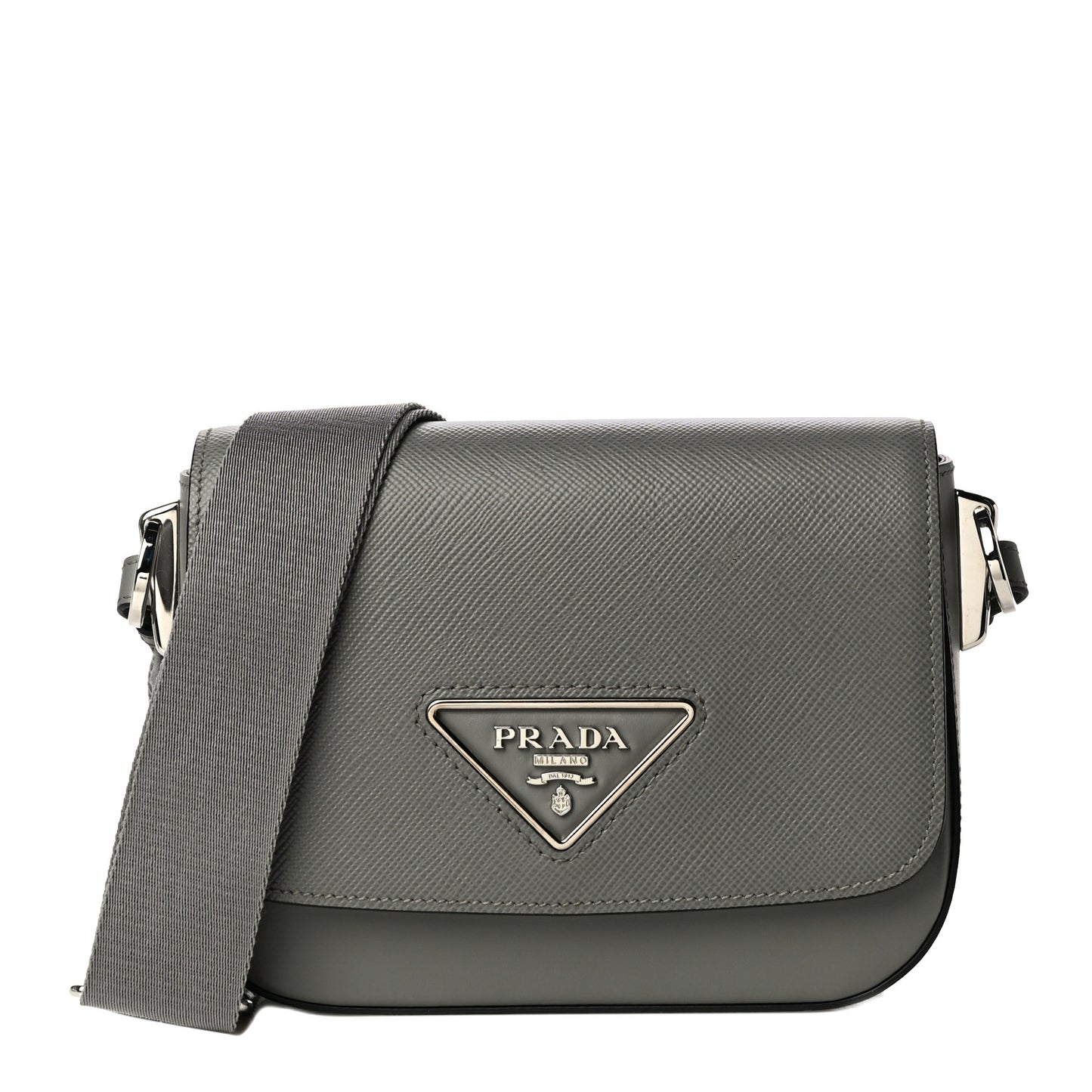 Saffiano Cuir Identity Shoulder Bag Ardesia