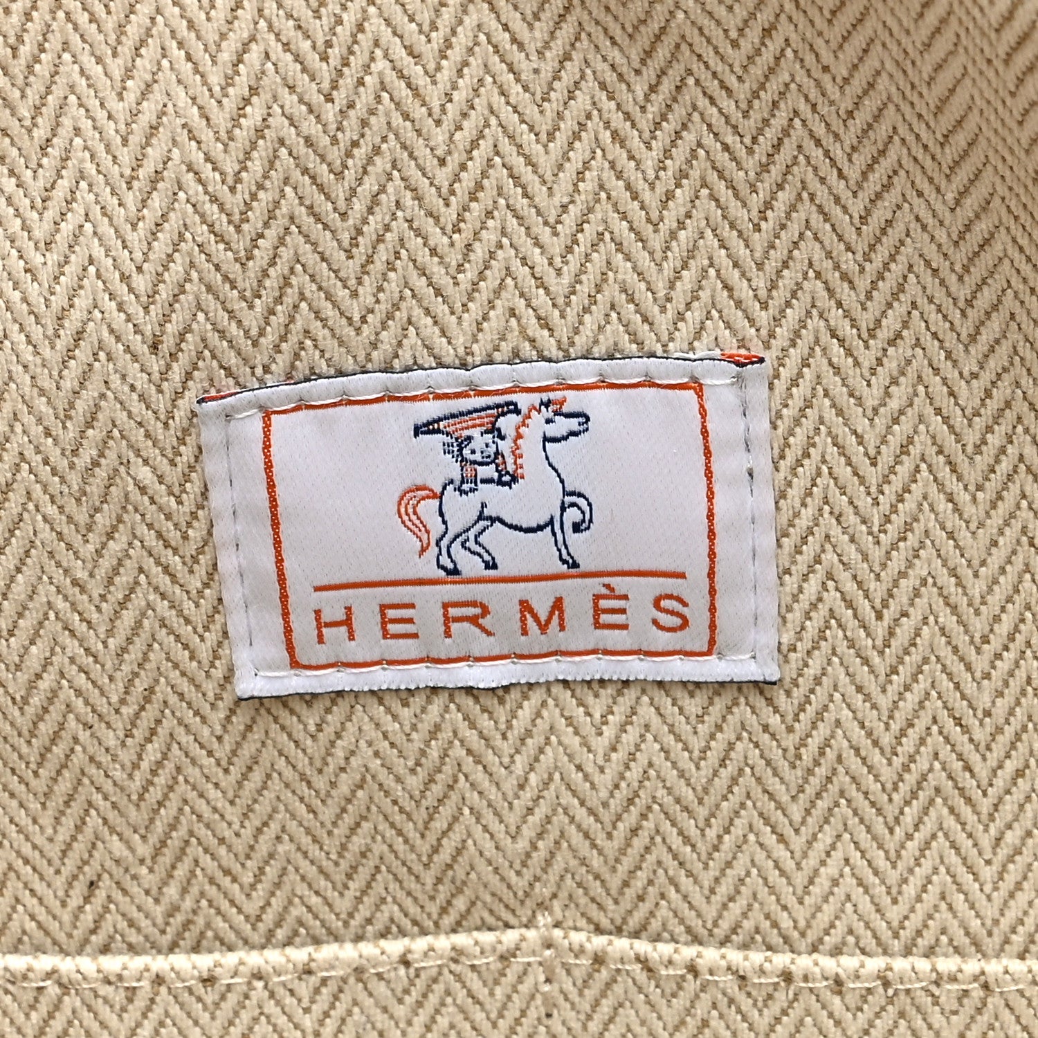 Hermes Canvas Large Bride-A-Brac Cabriole Case Biscuit 6 of 7