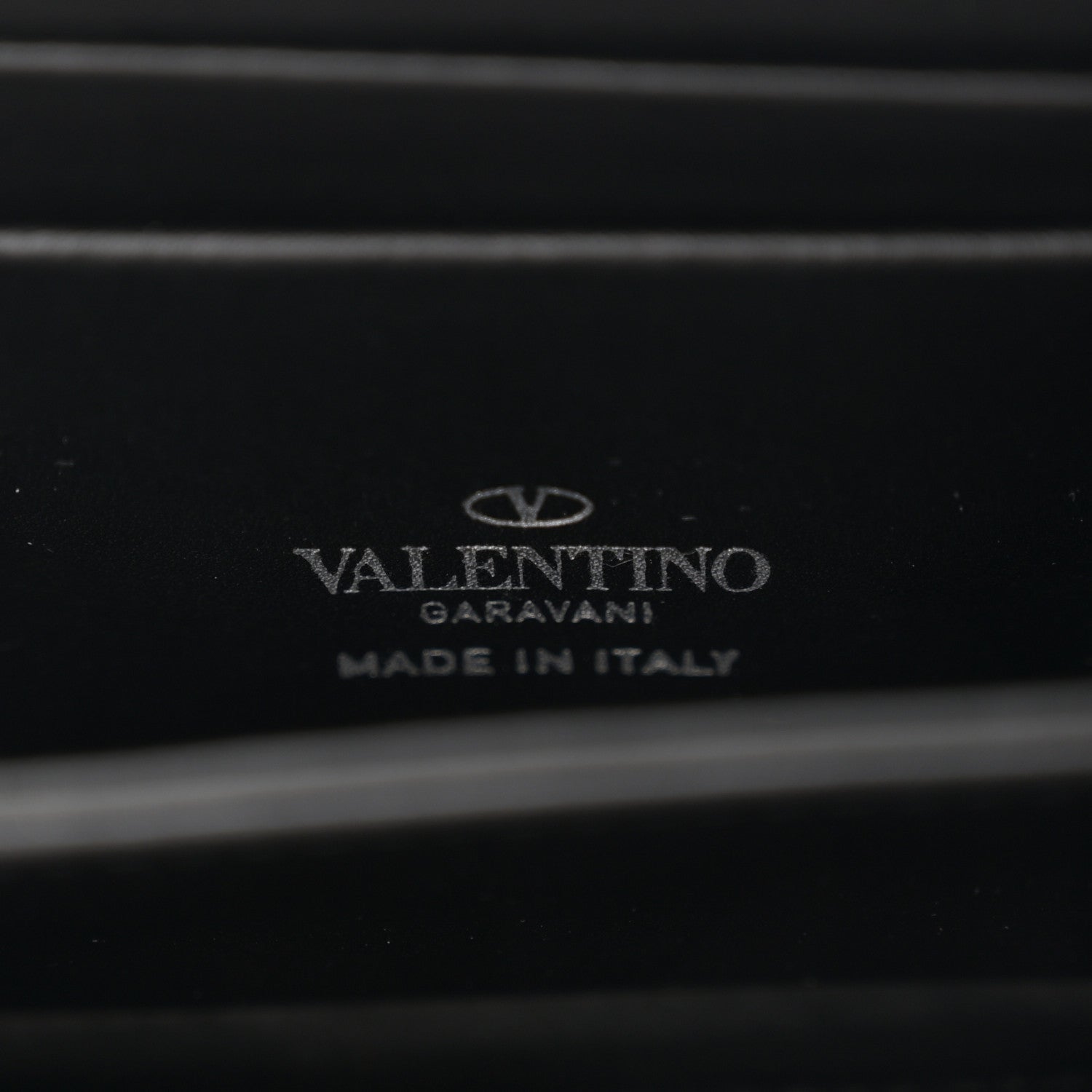 Valentino Garavani Calfskin VLTN Print Wallet Crossbody Bag Navy 3 of 7