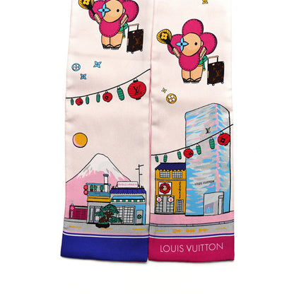 Louis Vuitton Silk Monogram Tokyo Vivienne Bandeau Pink 2 of 3