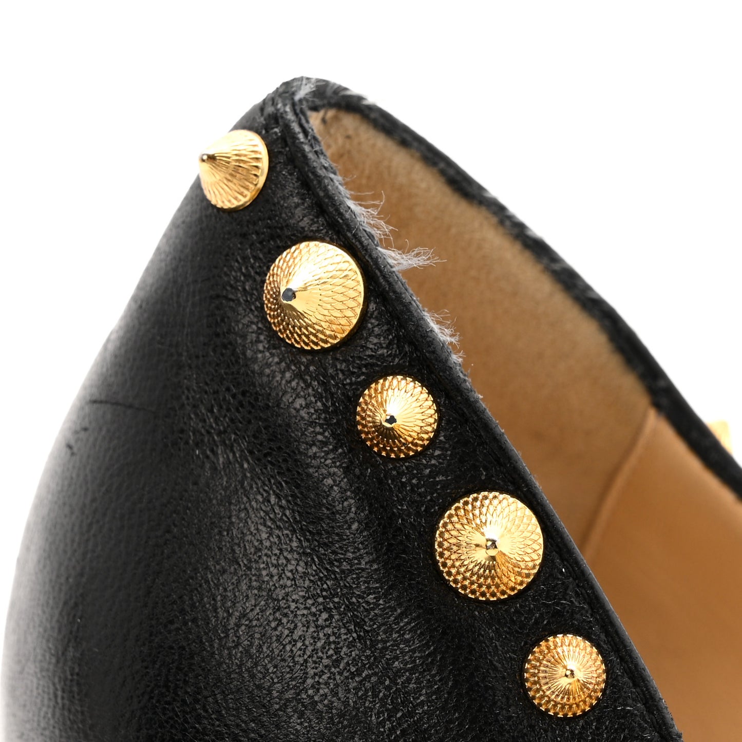 Shiny Nappa Irishell 100 Pumps 40 Black Gold
