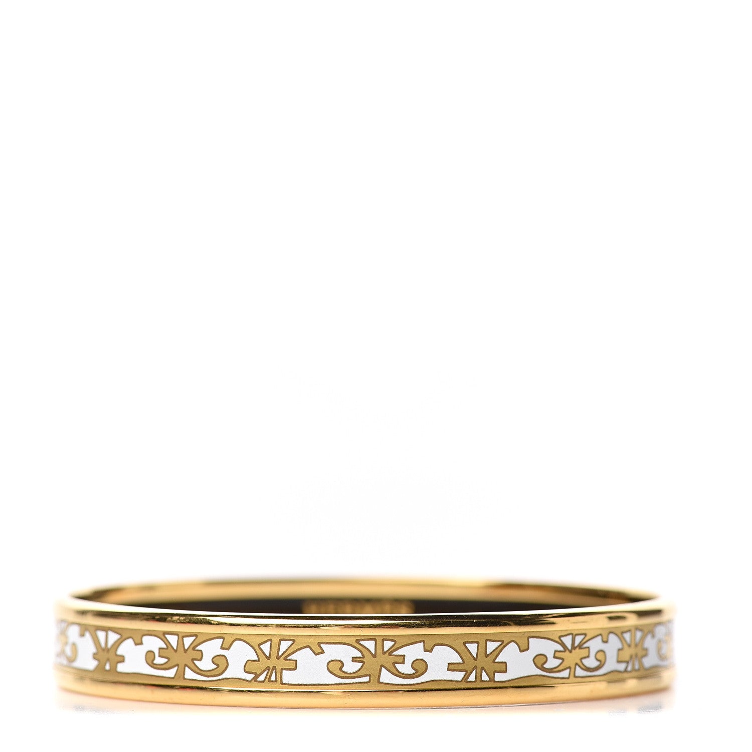 Hermes Enamel Printed Narrow Balcons Du Guadalquivir Bracelet 62 1 of 5