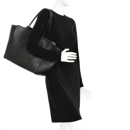 Gucci Pebbled Calfskin Medium Swing Tote Black 2 of 6