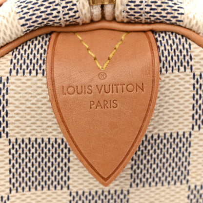Louis Vuitton Damier Azur Speedy 30 6 of 10