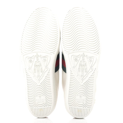 Gucci X SEGA Calfskin Ayers Web Guccy Womens Ace Sneakers 37.5 White 6 of 11