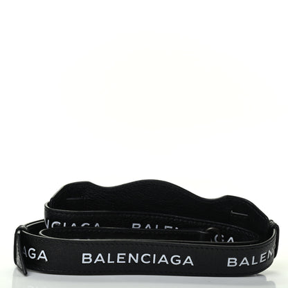 Balenciaga Agneau Classic Hardware Logo Shoulder Strap Black 2 of 2