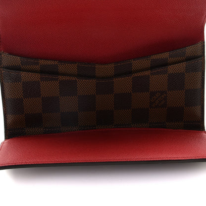 Louis Vuitton Damier Ebene Josephine Wallet Red 8 of 9