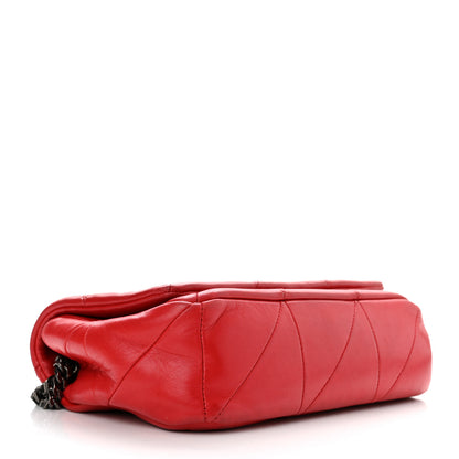 Saint Laurent Lambskin Patchwork Monogram Small Jamie Red 4 of 14