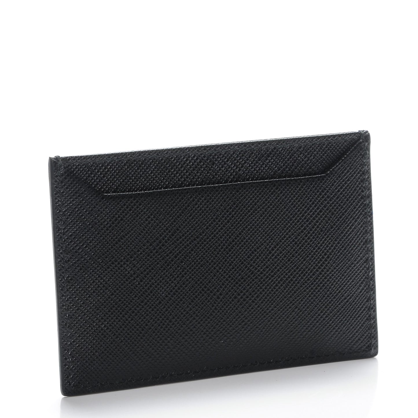 Saffiano Metal Card Case Black
