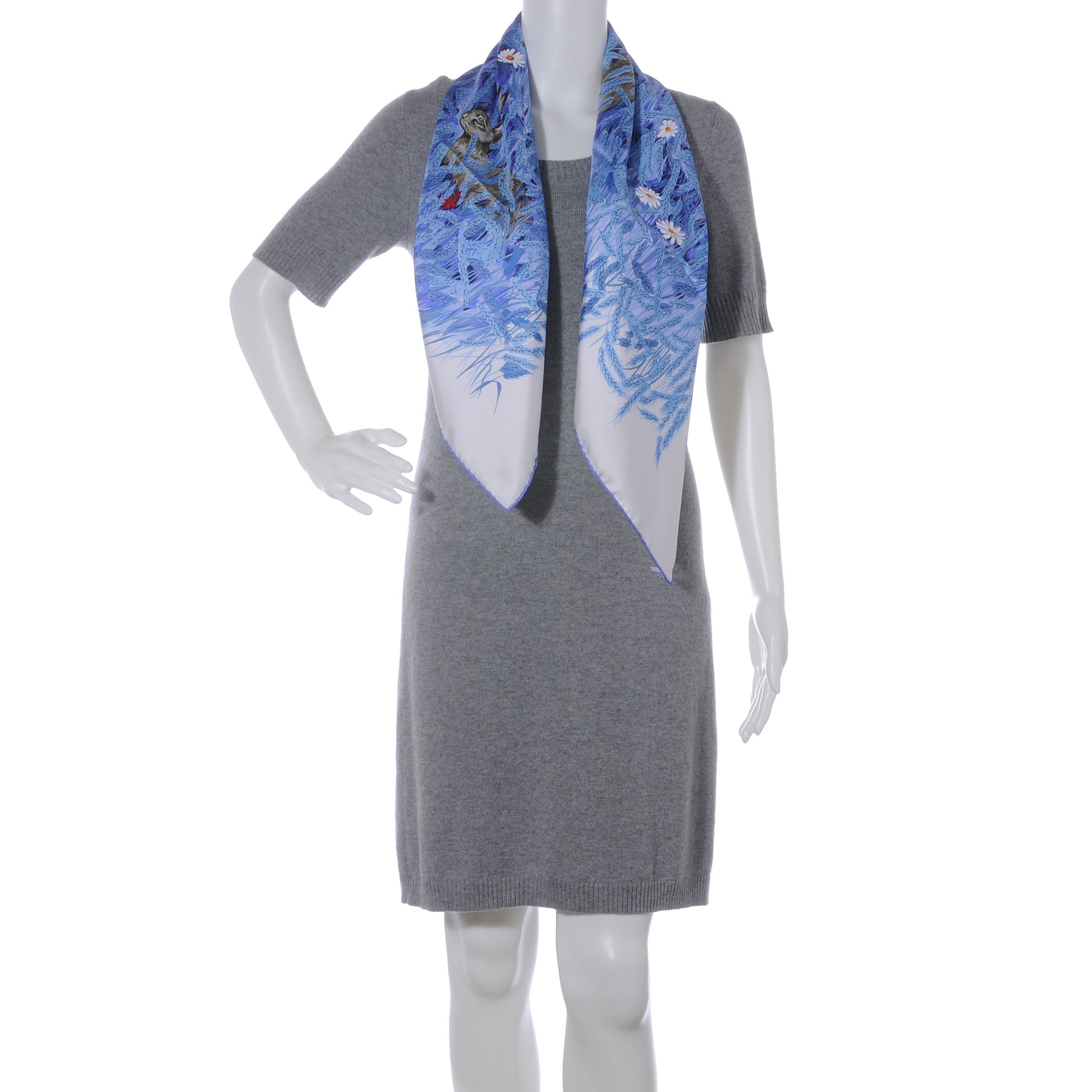 Hermes Silk Les Bles Scarf 90 2 of 7