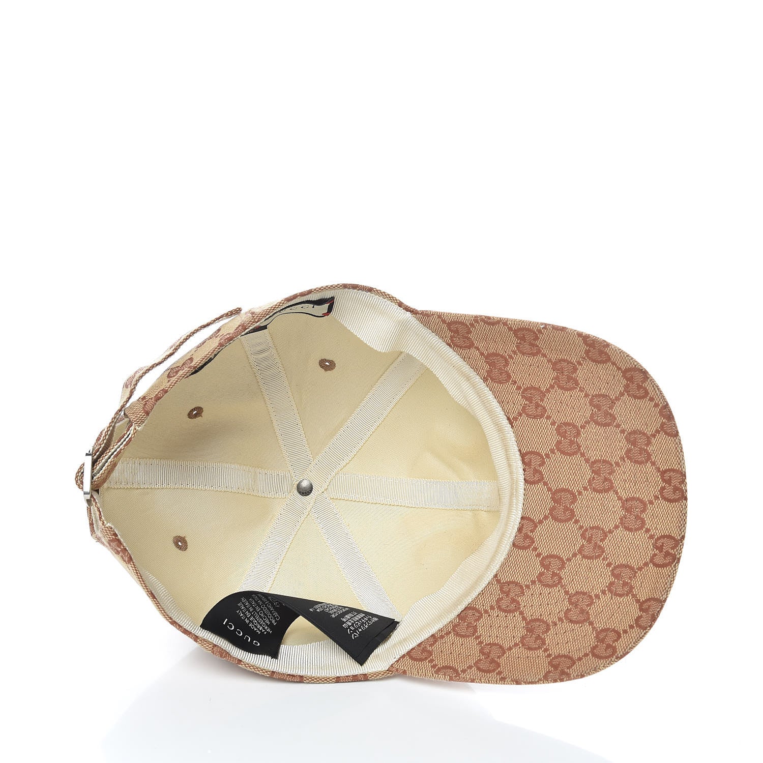 Gucci X MLB Monogram NY Yankees Baseball Hat 57-61 Beige Ruggine 4 of 5