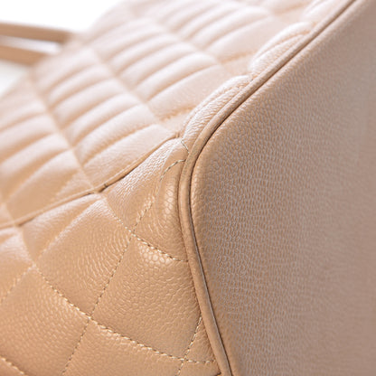 Chanel Caviar Quilted Medallion Tote Beige 11 of 14