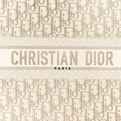Christian Dior Oblique Medium Book Tote Gold Multicolor 8 of 11