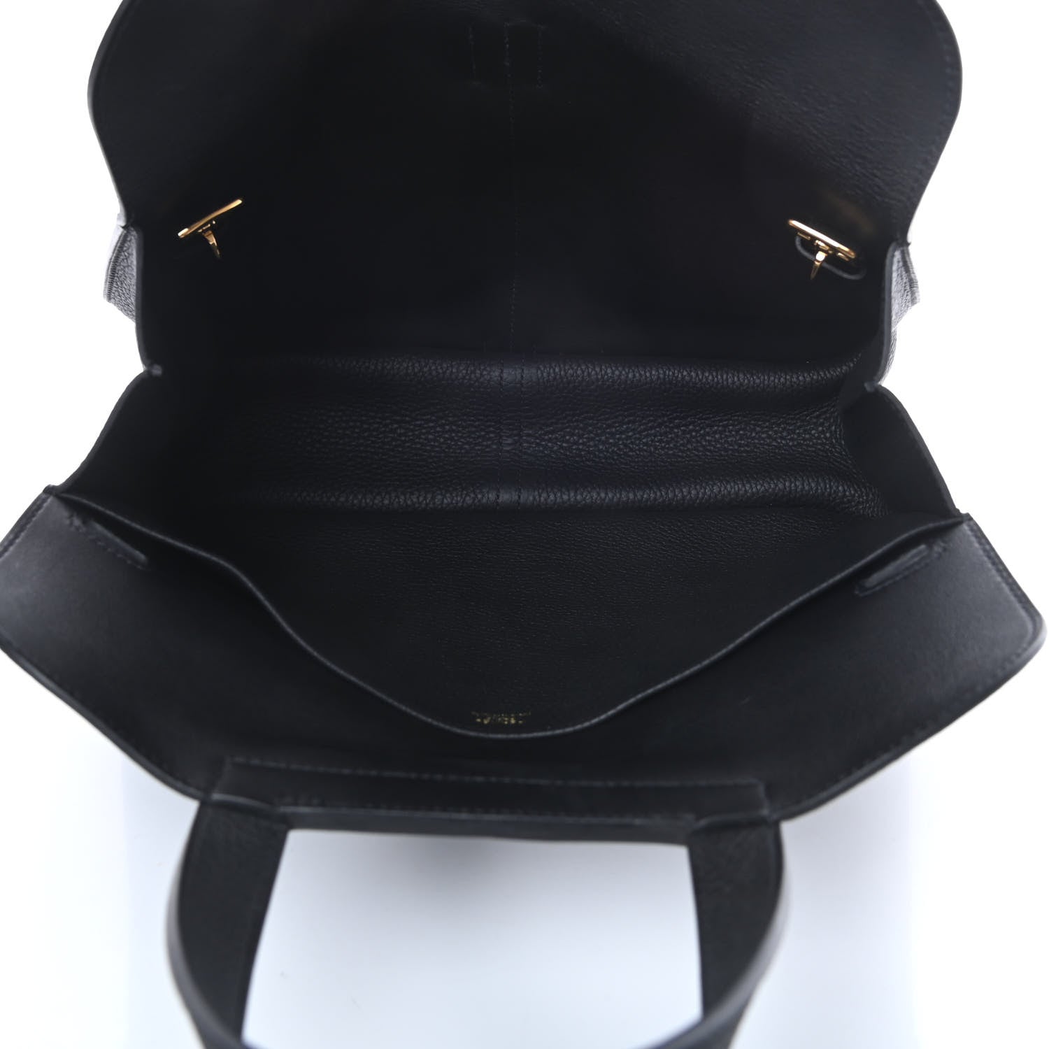 Hermes Taurillon Clemence Halzan 31 GM Black 7 of 15