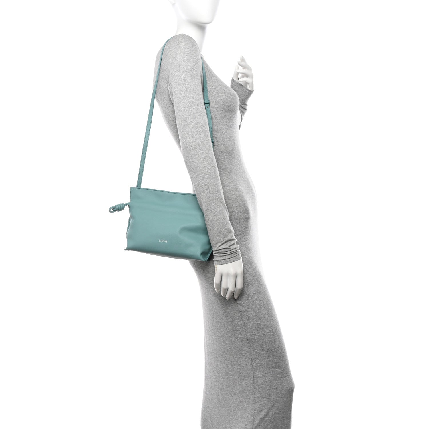 Loewe X SUNA FUJITA Nappa Flamenco Knot Clutch Ocean 2 of 11