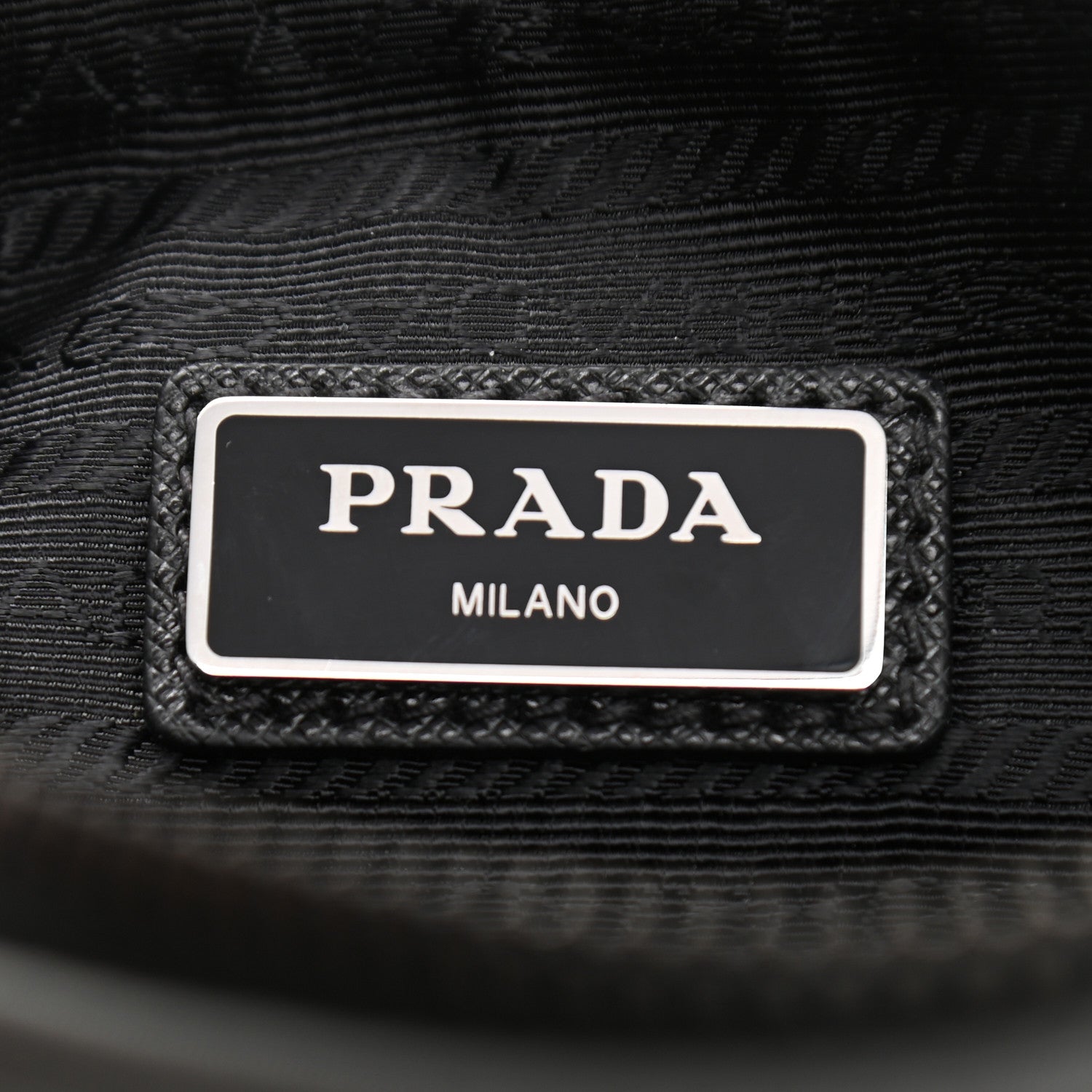 Prada Re-Nylon Saffiano Pocket Zippered Shoulder Bag Ardesia Black 6 of 10
