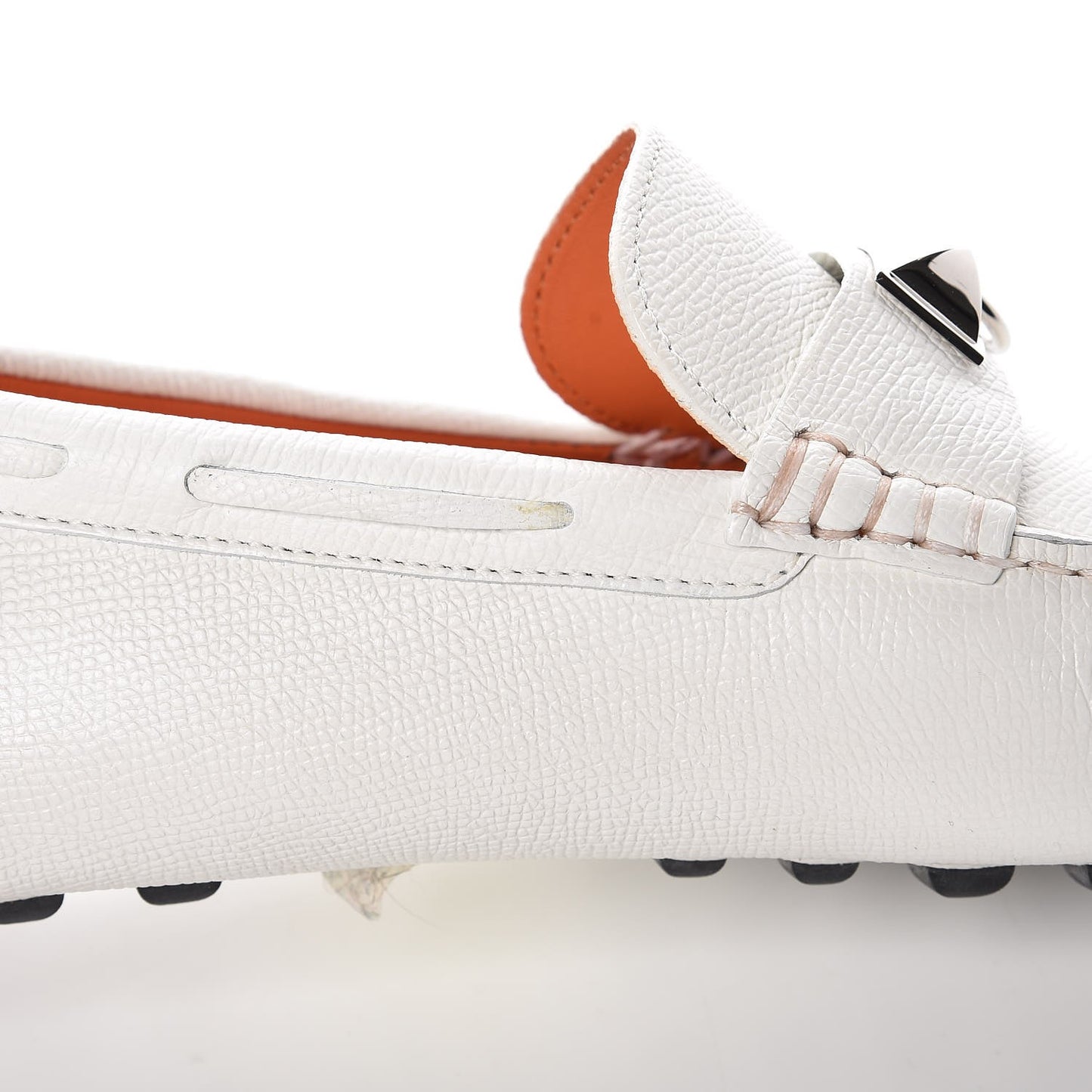 Epsom Mens Irving Driving Moccasin Loafers 40 Blanc