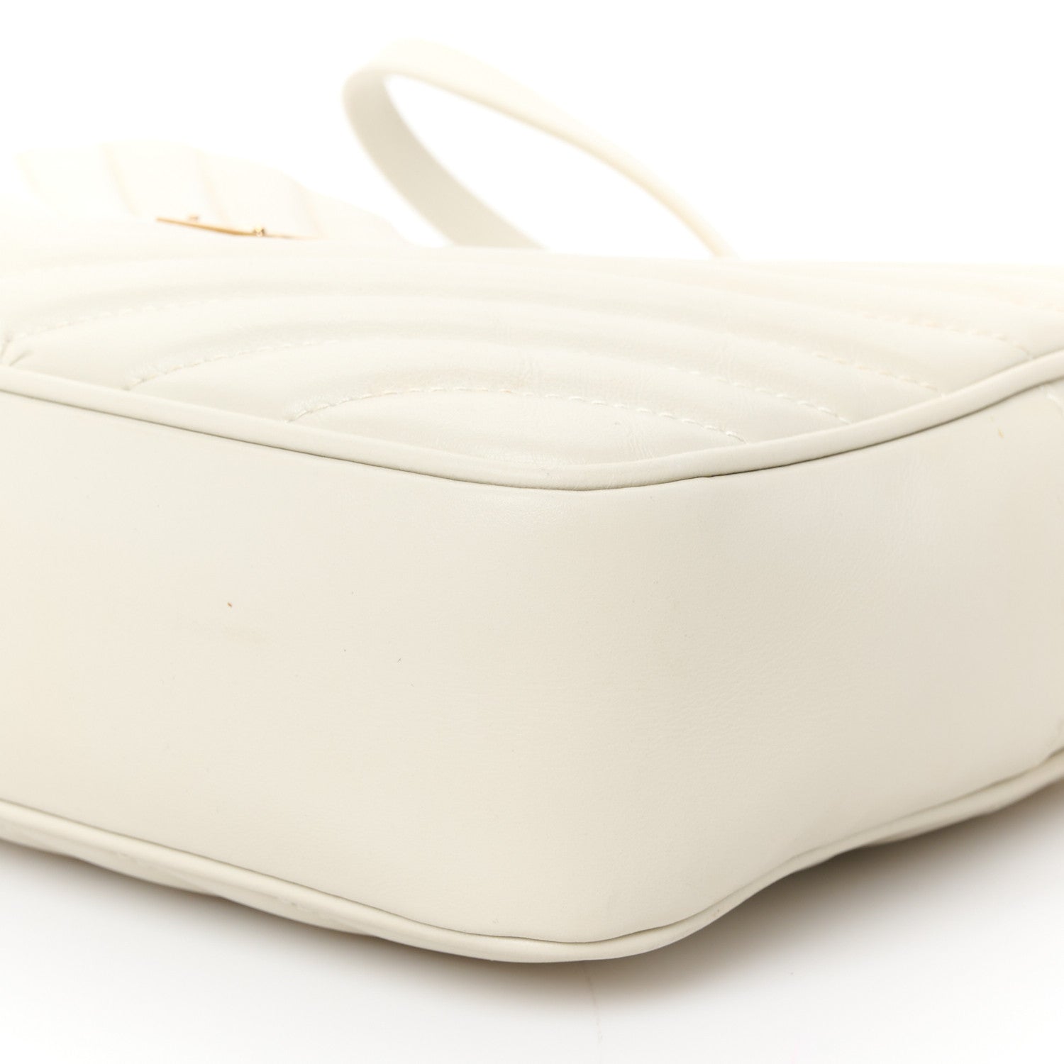 Saint Laurent Calfskin Matelasse Monogram Lou Camera Bag Blanc Vintage 10 of 10