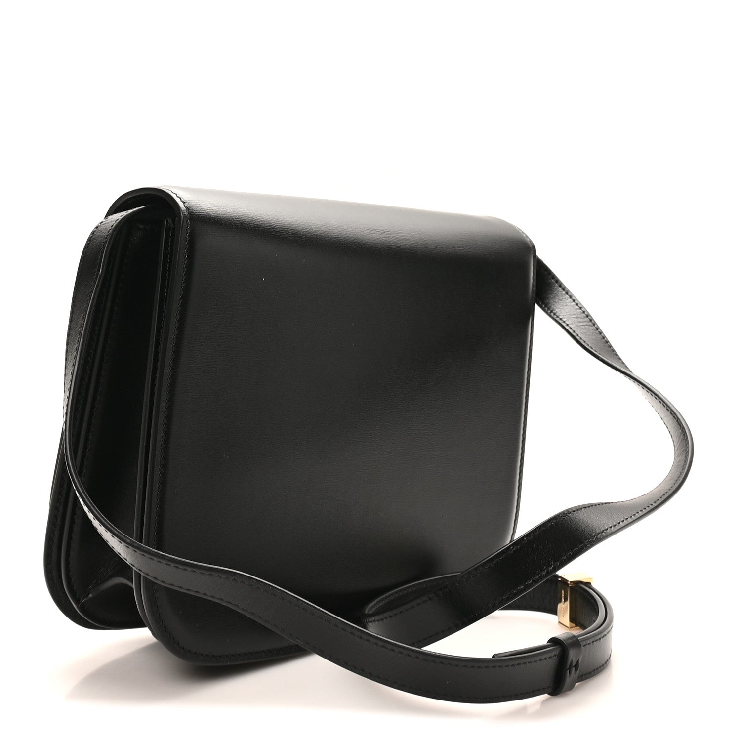 Salvatore Ferragamo Dappled Calfskin Small Fiamma Crossbody Bag  Black 3 of 11