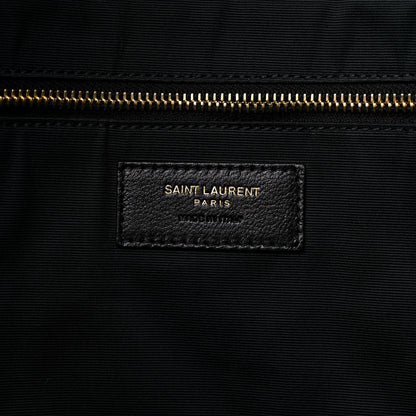 Saint Laurent Lambskin Quilted Maxi Icare Shopping Tote Black 7 of 10