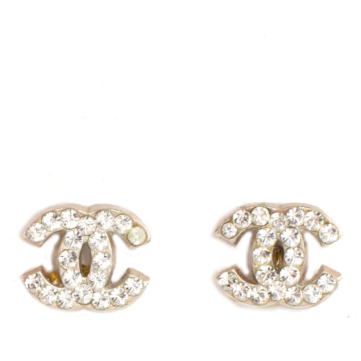Crystal Timeless CC Earrings Silver