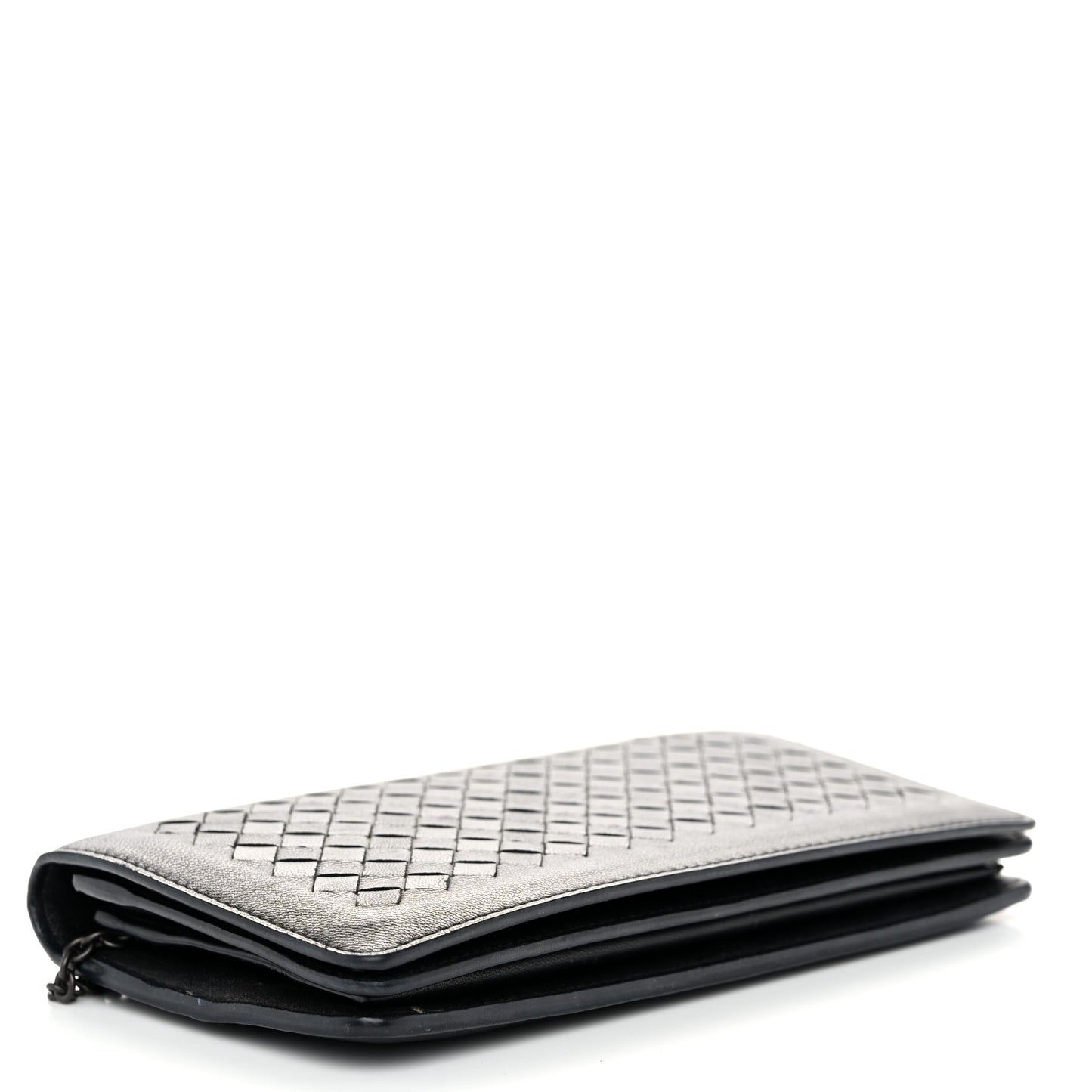 Nappa Intrecciato Continental Wallet on Chain Black