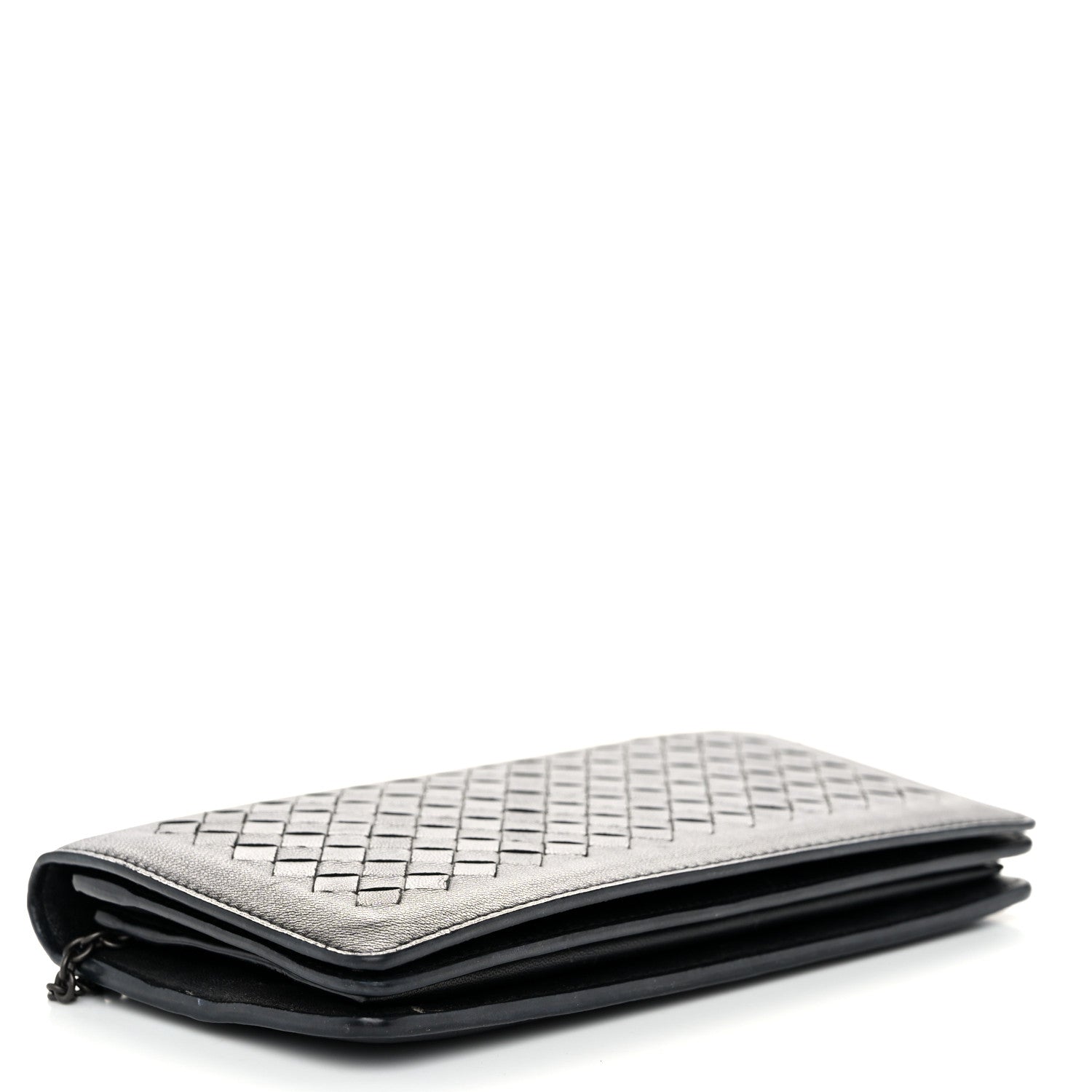 Bottega Veneta Nappa Intrecciato Continental Wallet on Chain Black 4 of 13