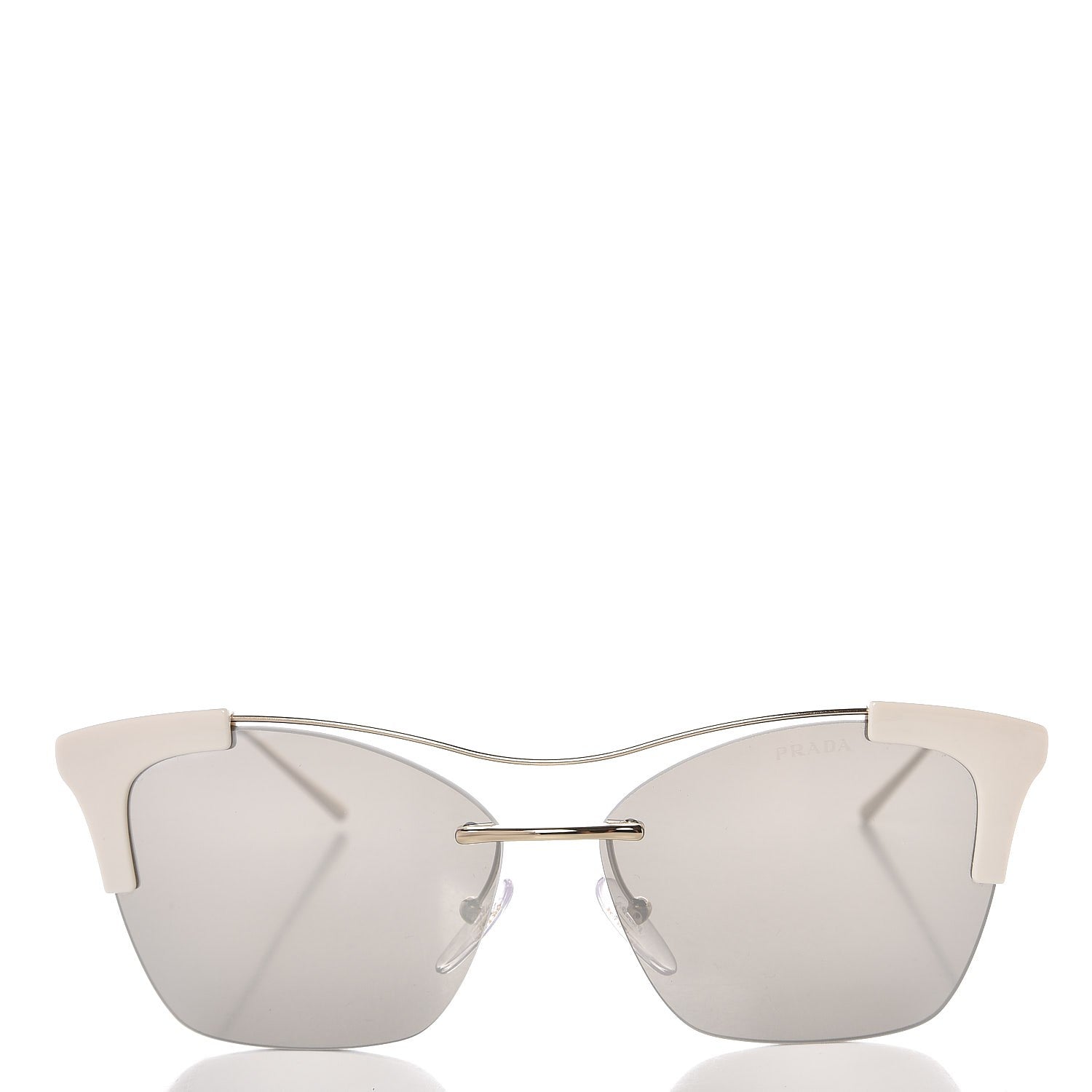 Prada Cat Eye Sunglasses SPR 21U White 10 of 16