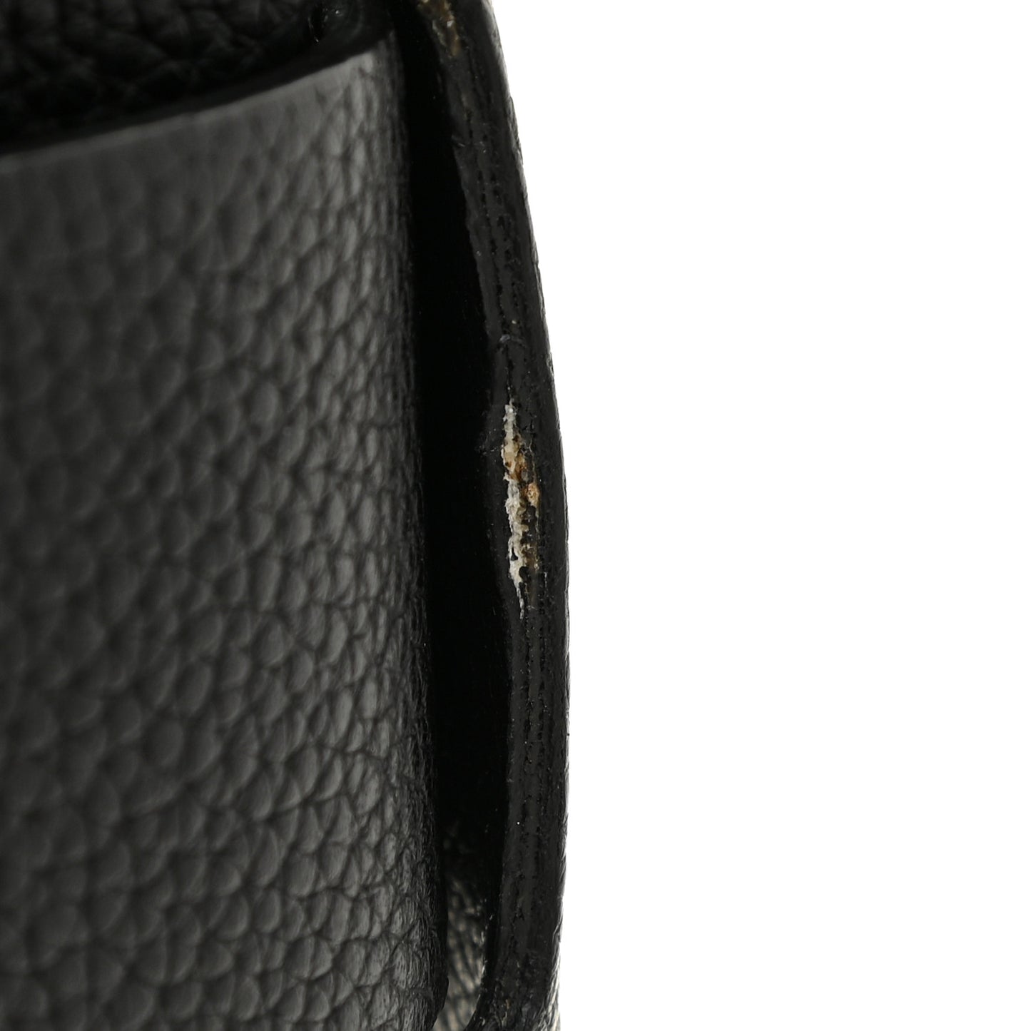 Grained Calfskin Small Horizon Satchel Black