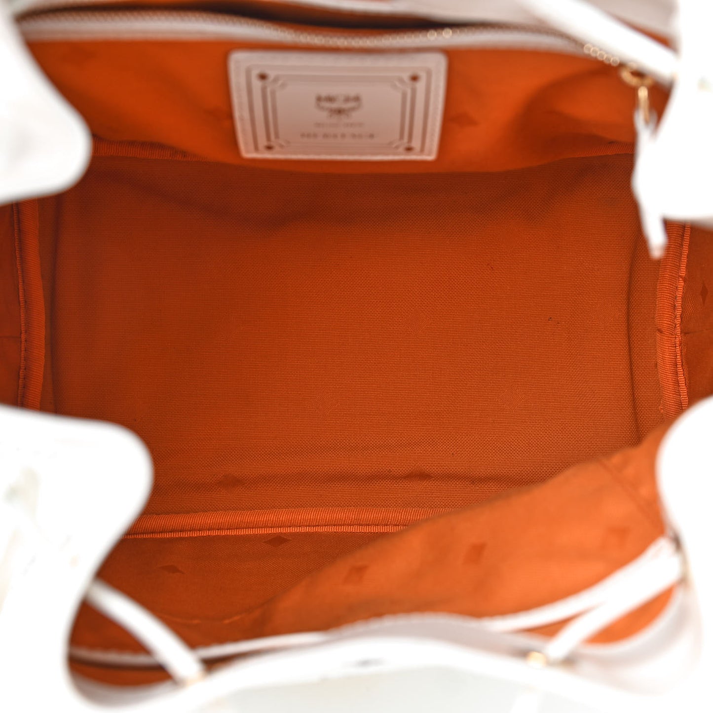 Visetos Small Heritage Drawstring Bucket Bag White