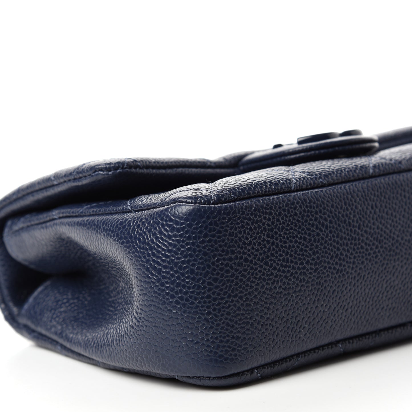 Caviar Quilted Incognito Mini Square Flap Dark Blue