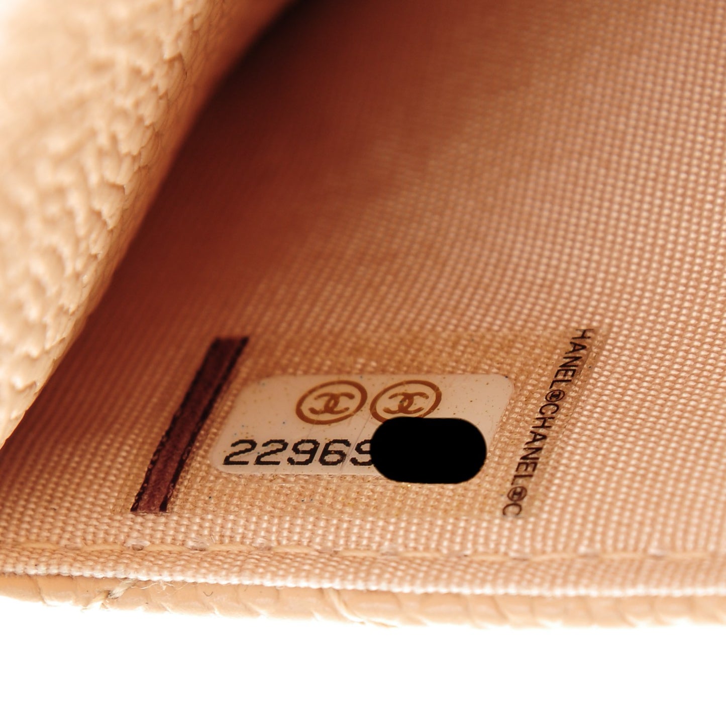 Caviar Quilted Boy Wallet On Chain WOC Beige Clair