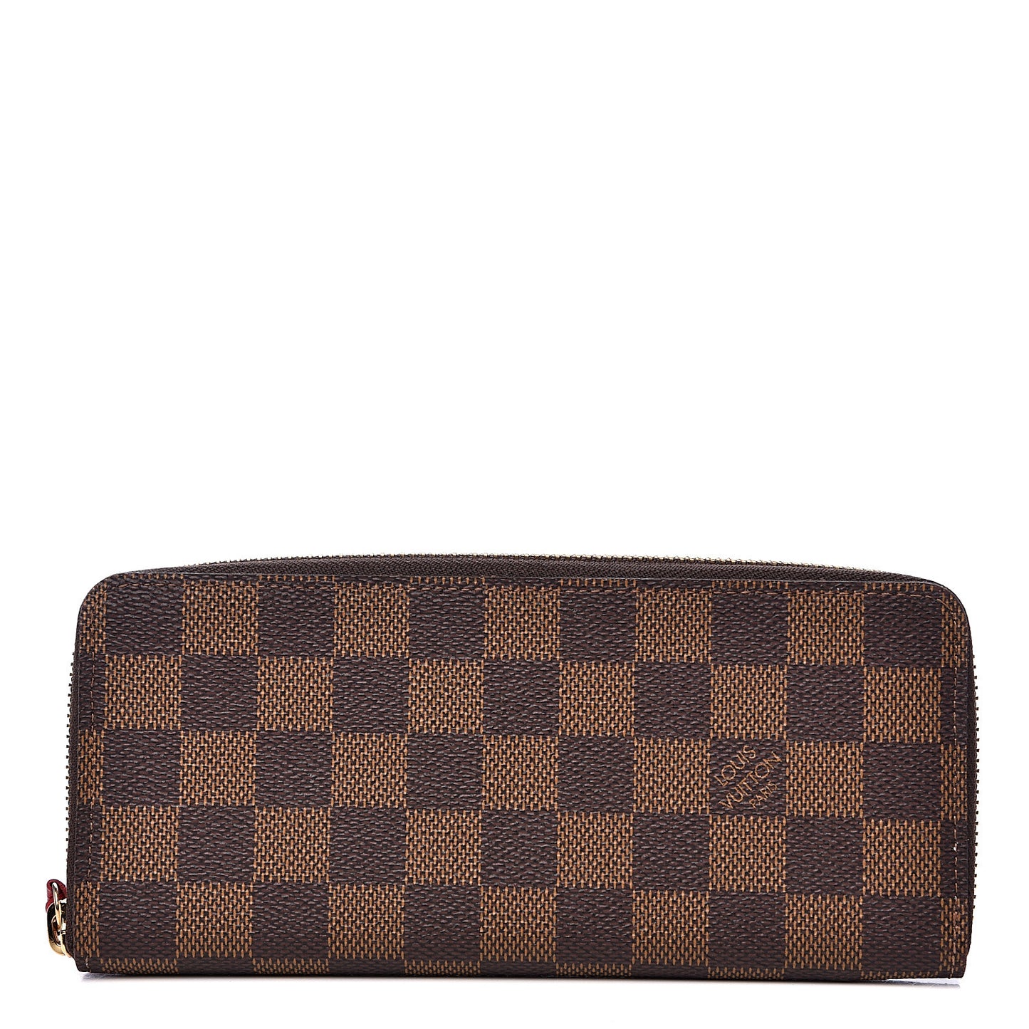Damier Ebene Clemence Wallet Cherry