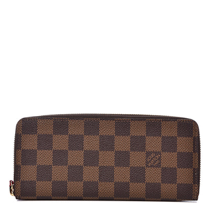 Louis Vuitton Damier Ebene Clemence Wallet Cherry 1 of 8
