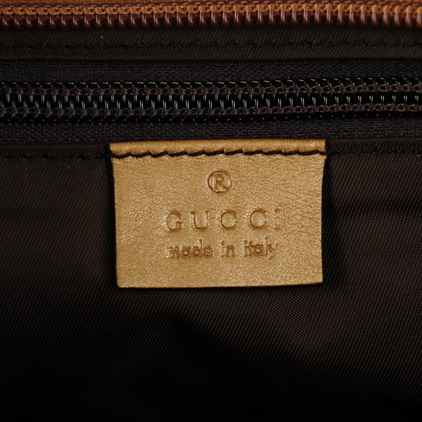 Crystal Monogram Web Diaper Tote Bronze