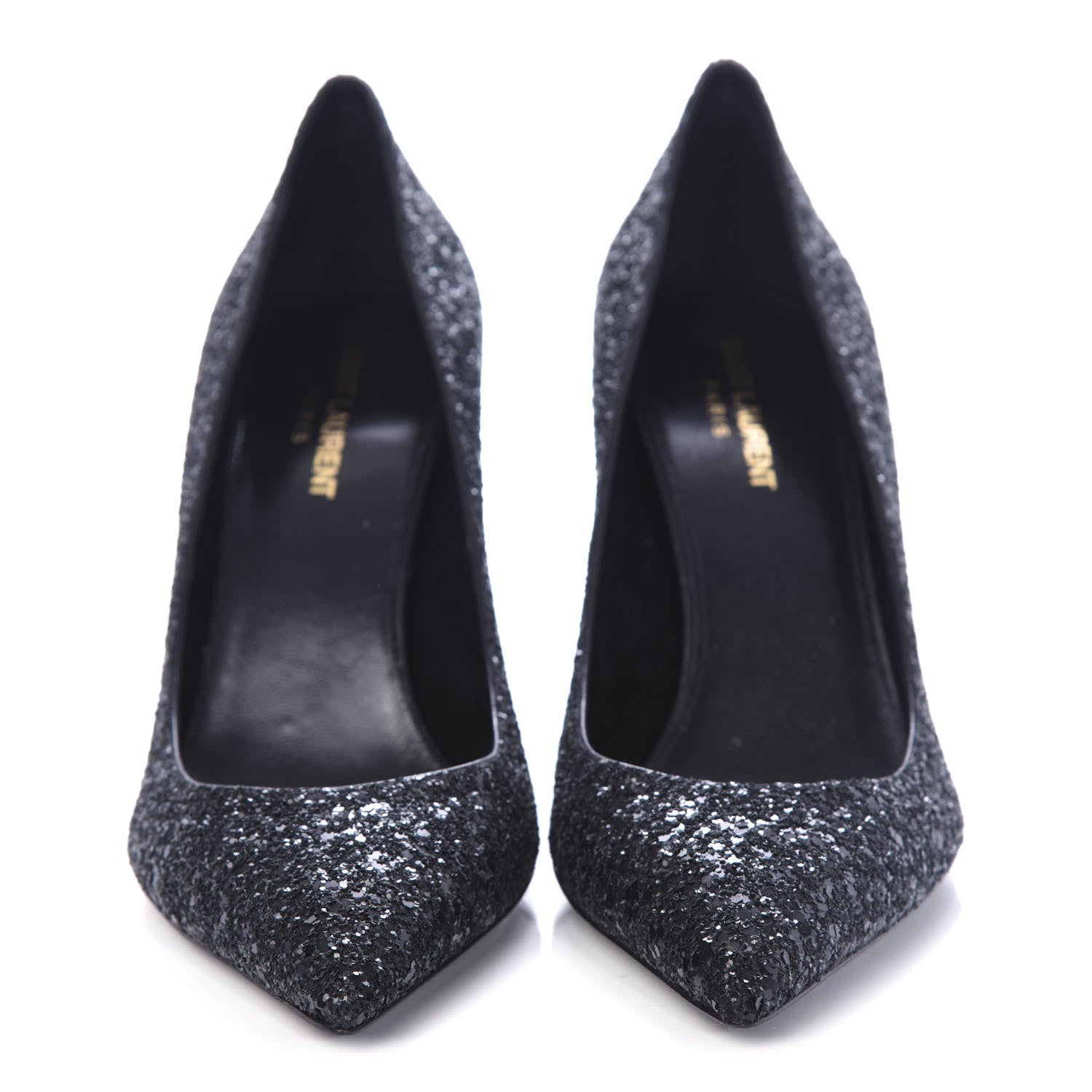 Saint Laurent Glitter Opyum 85 Pumps 40 Black 2 of 11