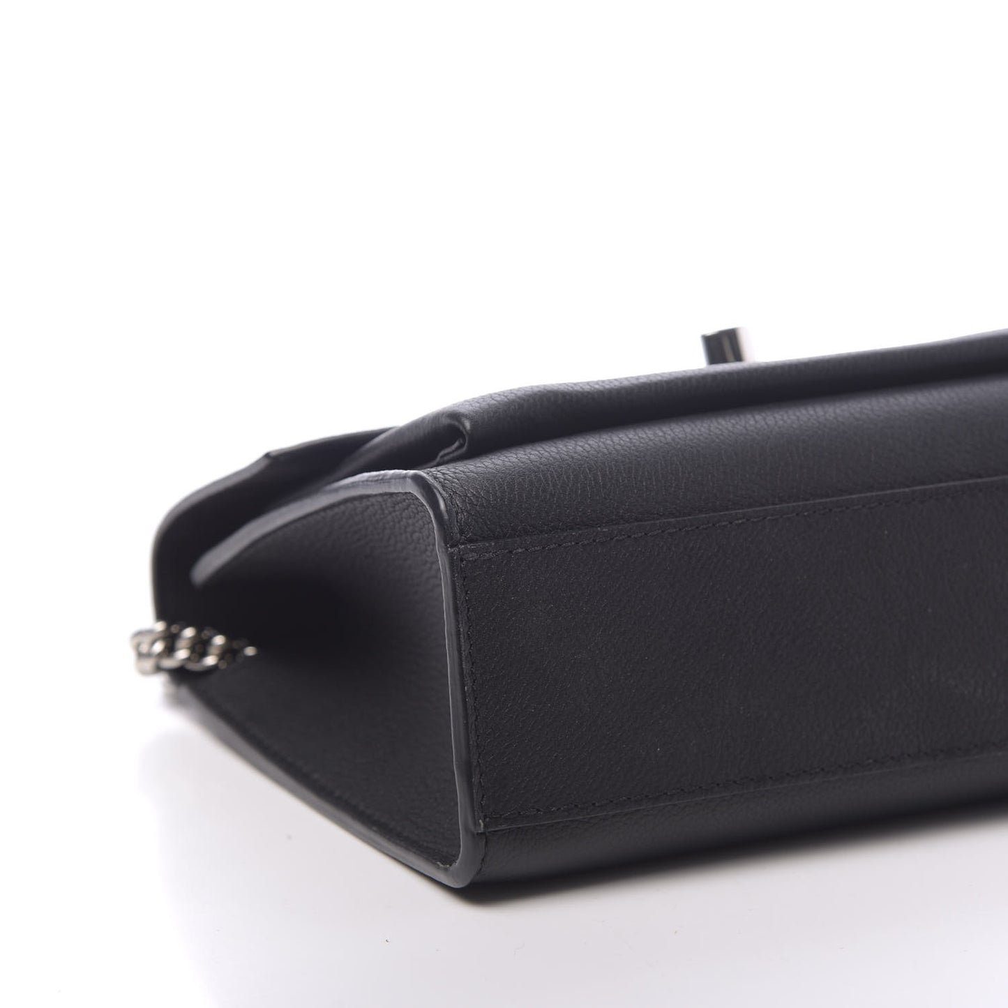Soft Calfskin My Lockme Chain Bag BB Black