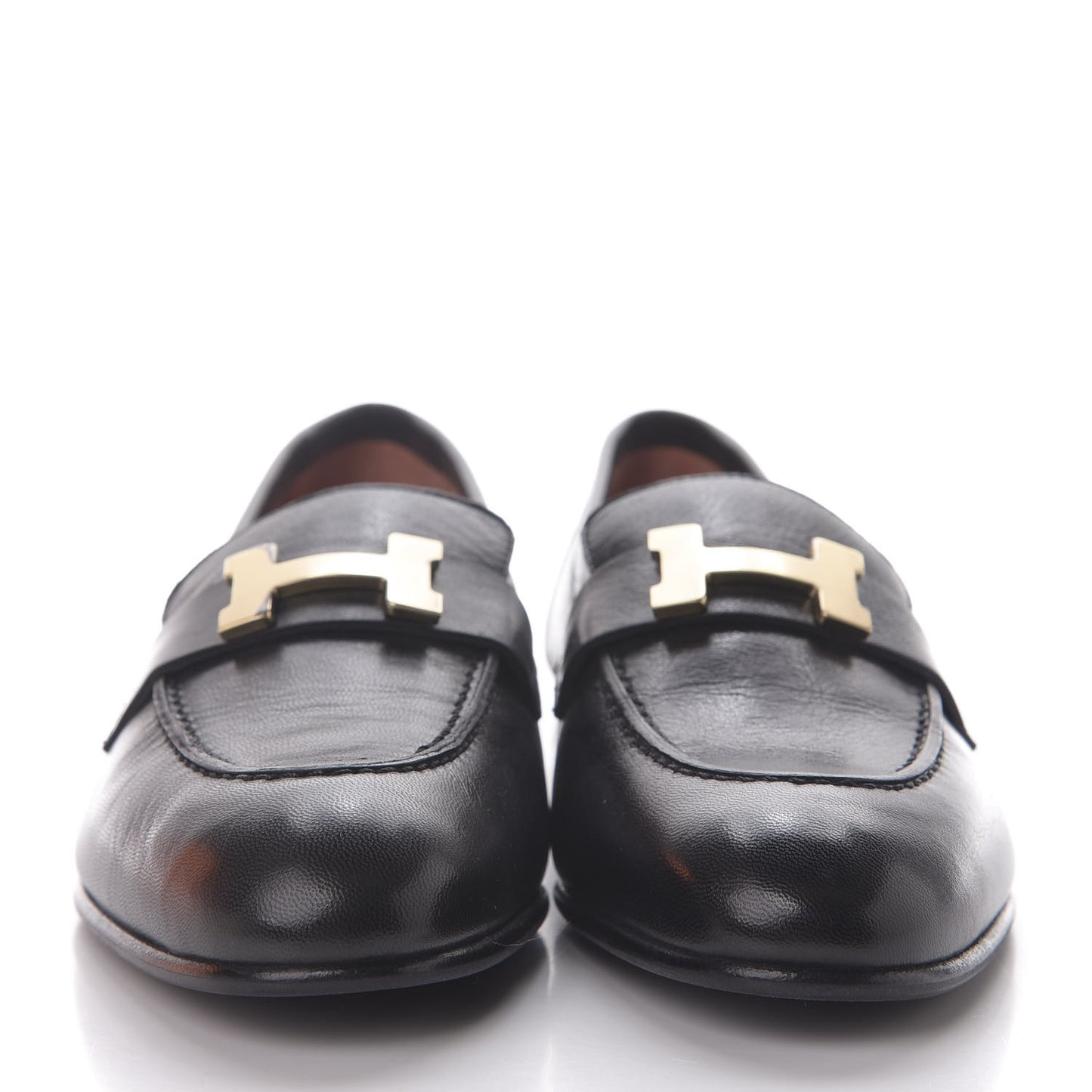 Goatskin Paris Loafers 36.5 Black