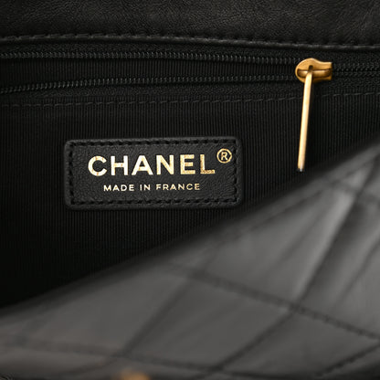 Chanel Aged Calfskin Quilted City School Flap Black 6 of 10
