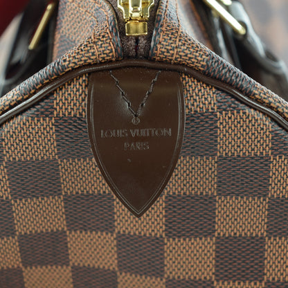 Louis Vuitton Damier Ebene Speedy 30 7 of 8