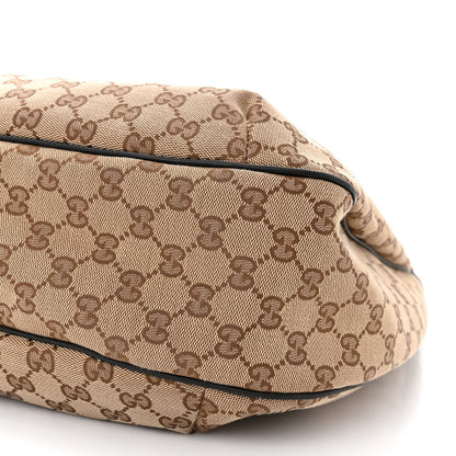 Gucci Monogram Large New Ladies Web Hobo Dark Brown 10 of 10