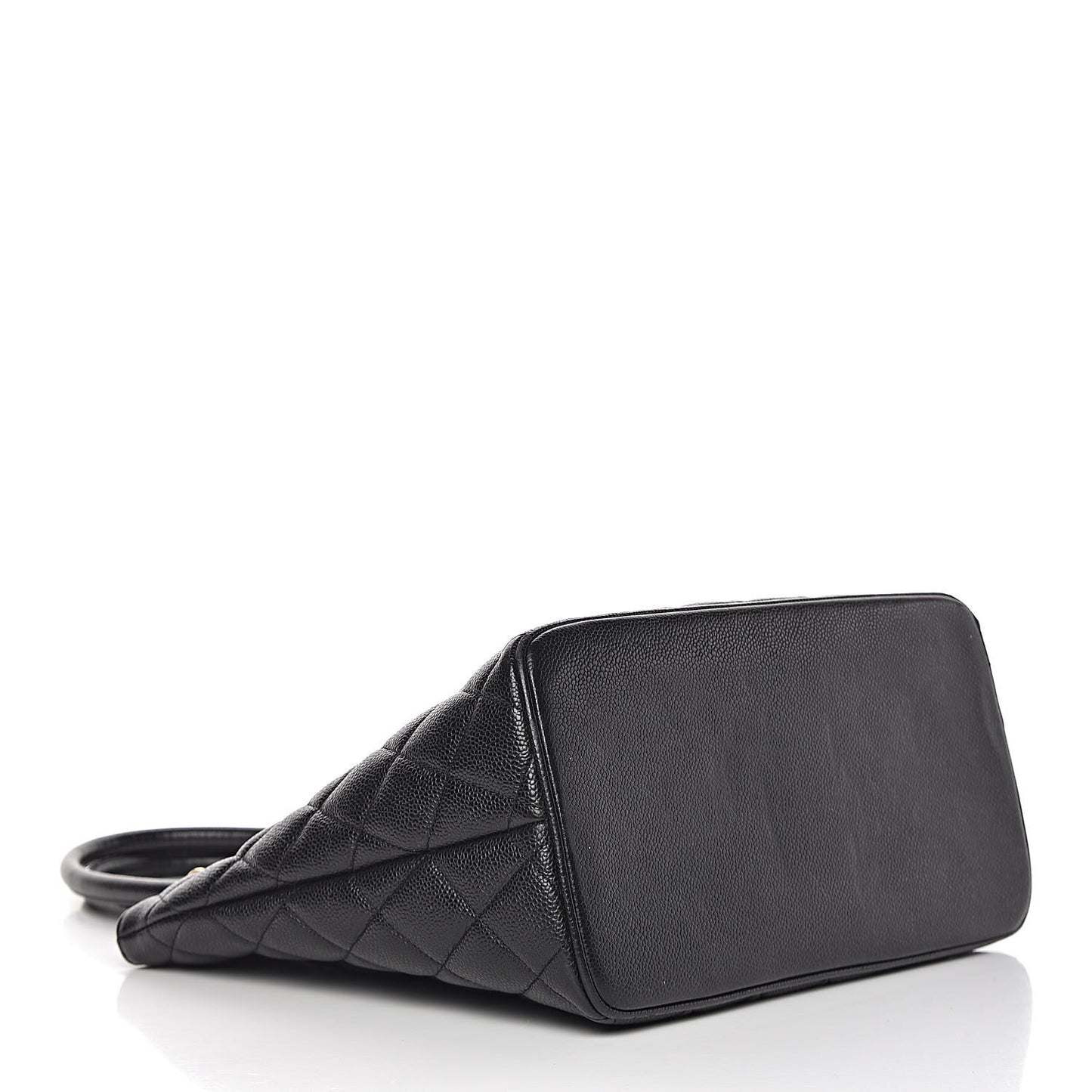 Caviar Quilted Medallion Tote Black