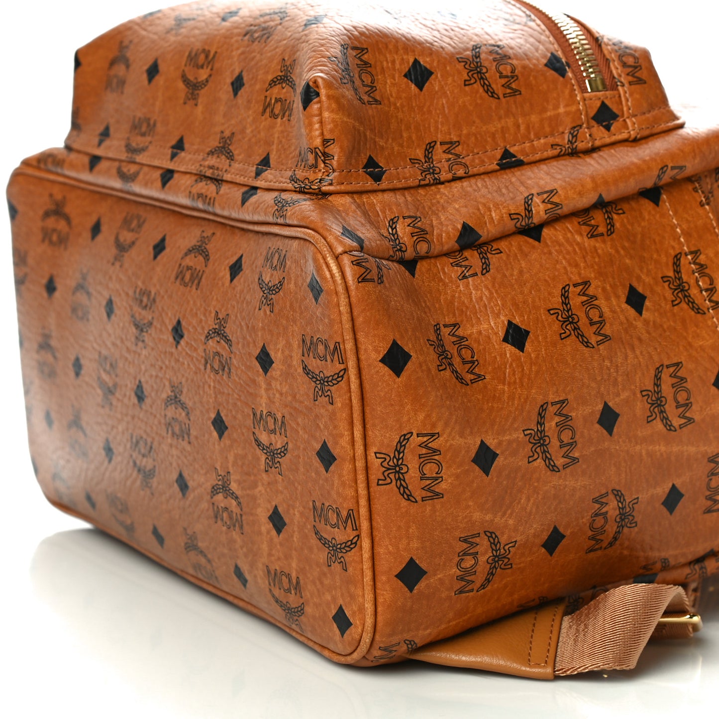 Visetos Medium Sprinkle Stud Stark Backpack Cognac
