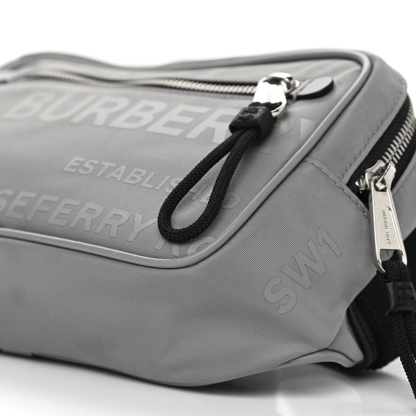 Econyl Horseferry Print Bum Bag Grey
