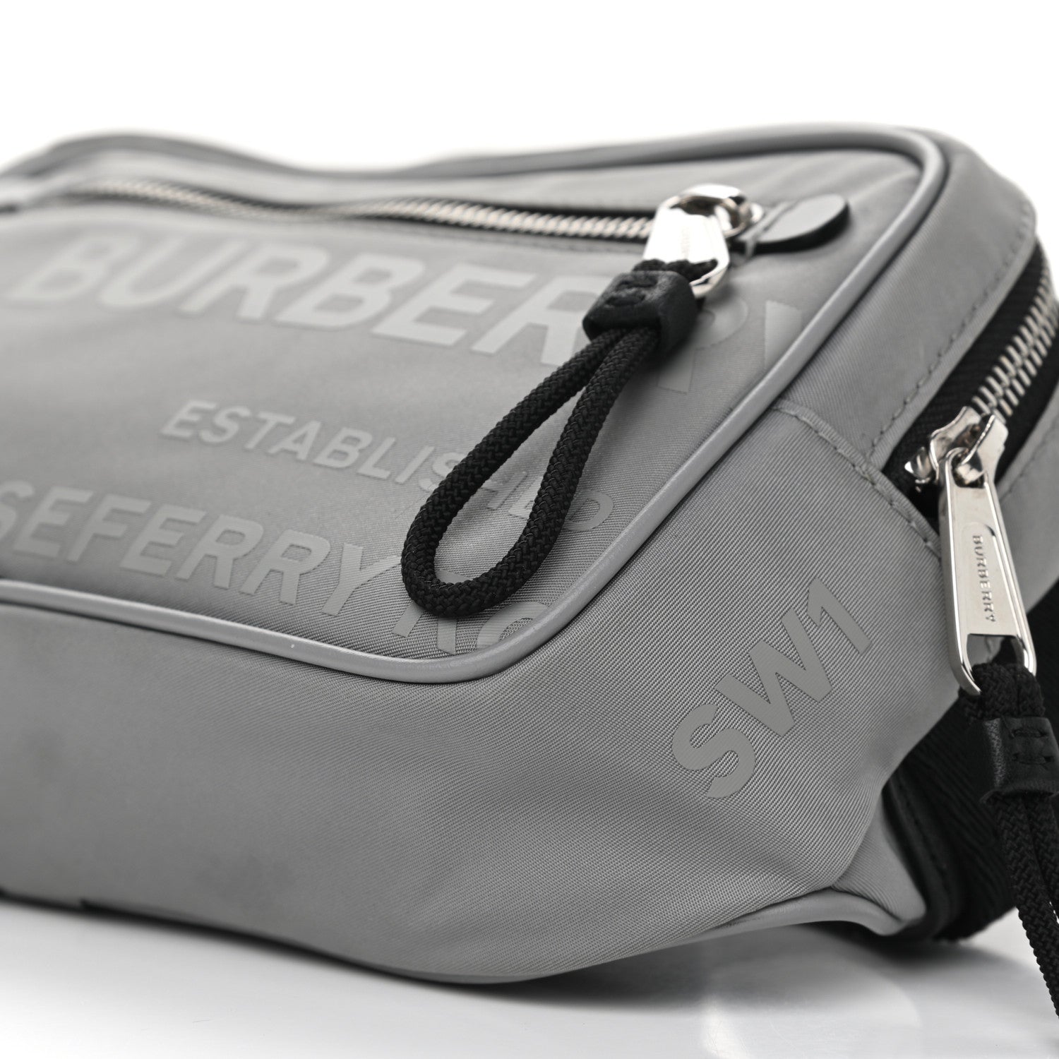 Burberry Econyl Horseferry Print Bum Bag Grey 9 of 9