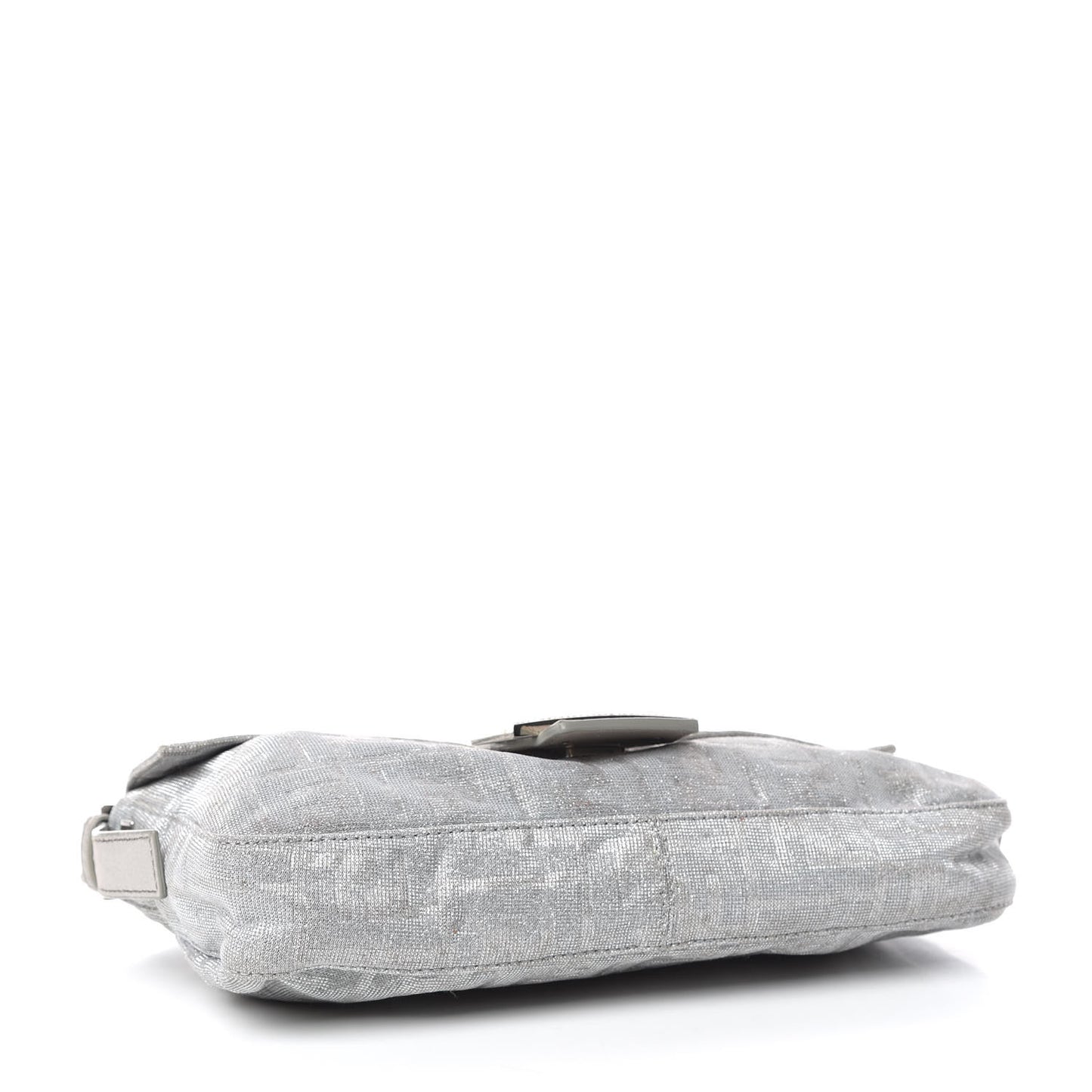Metallic Lurex Zucca Baguette Silver