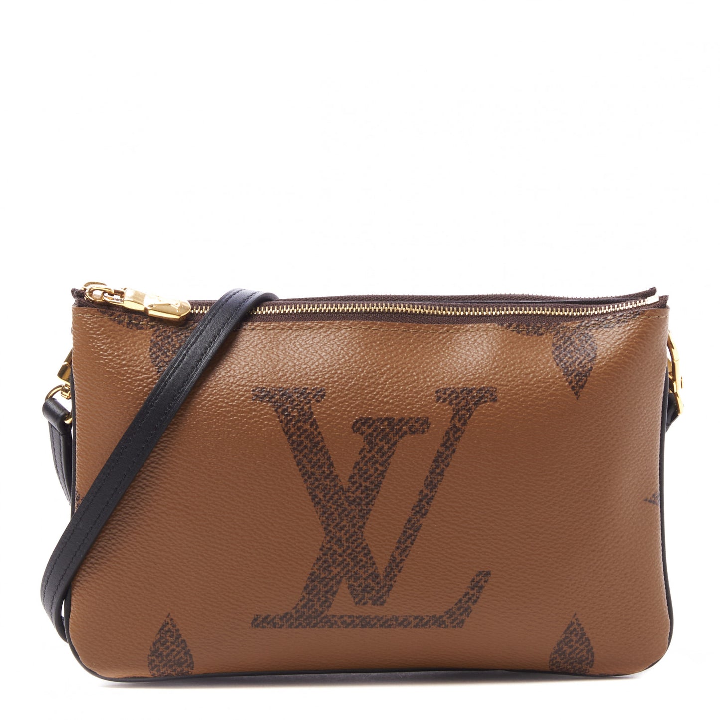 Reverse Monogram Giant Double Zip Pochette