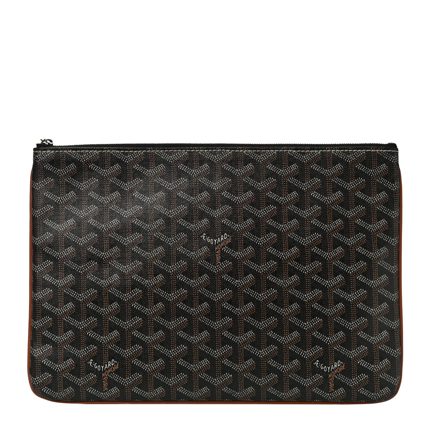 Goyard Goyardine Senat Pochette MM Black Gold 1 of 10