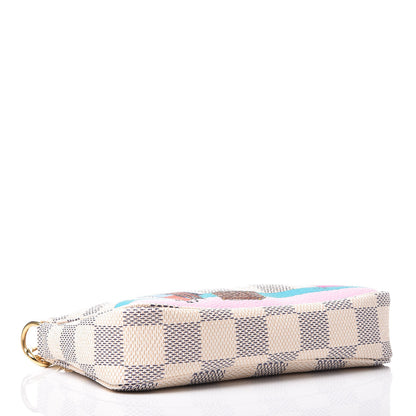 Louis Vuitton Damier Azur 2016 Christmas Animation Mini Pochette Accessories 4 of 8
